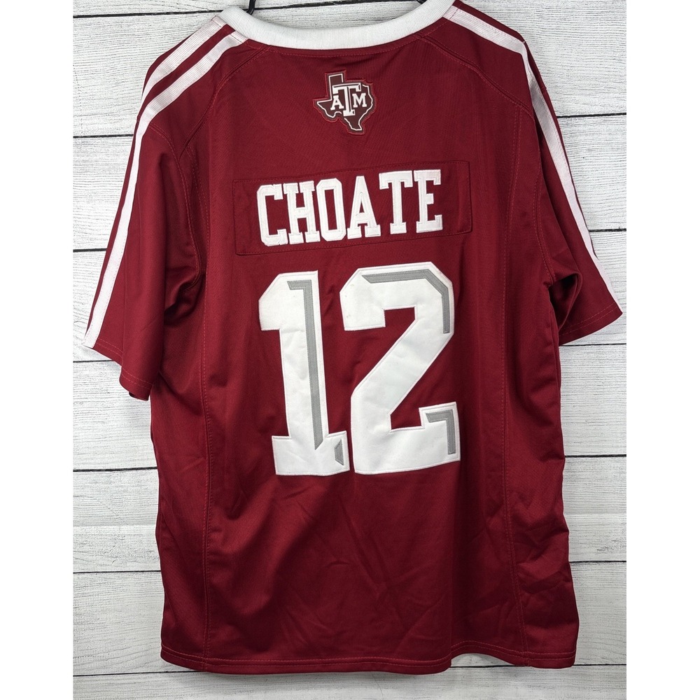 Embroidered Adidas Texas A&M University "Choate" Football Jersey Medium